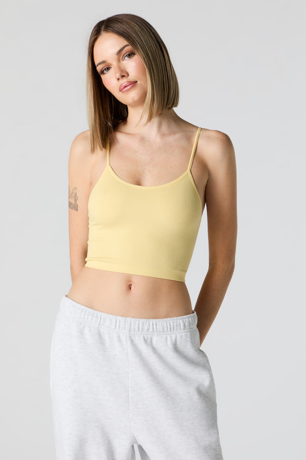 Seamless Ribbed Scoop Neck Cropped Cami Seamless Ribbed Scoop Neck Cropped Cami 14