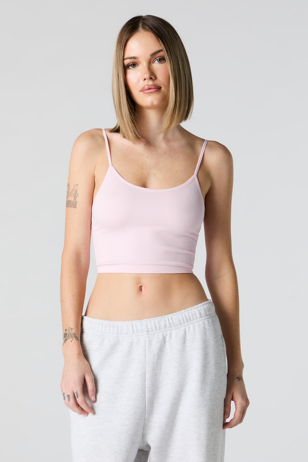 Seamless Ribbed Scoop Neck Cropped Cami Seamless Ribbed Scoop Neck Cropped Cami 17