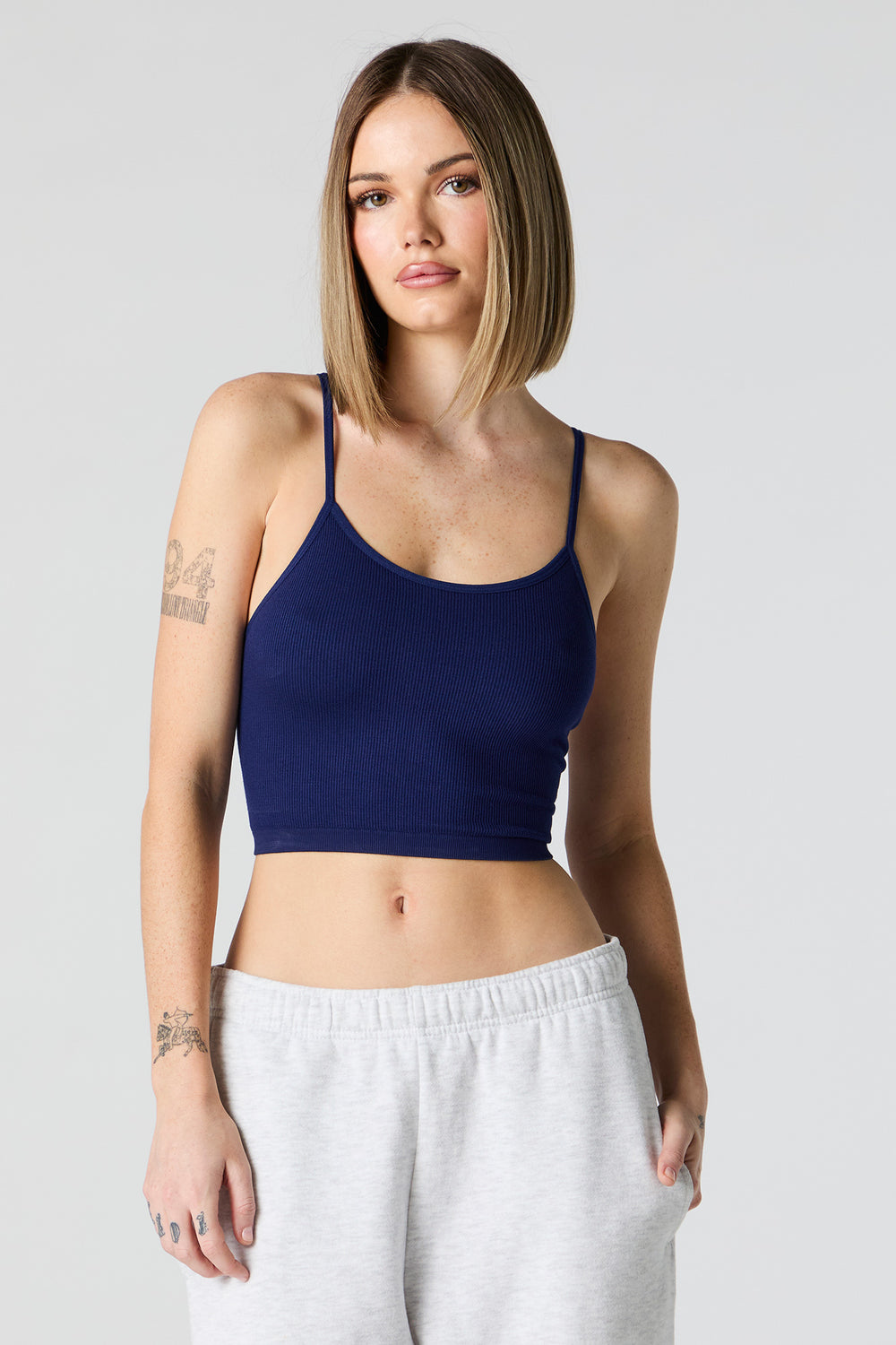 Seamless Ribbed Scoop Neck Cropped Cami Seamless Ribbed Scoop Neck Cropped Cami 20