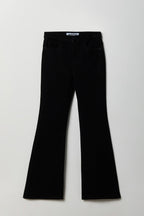 Stretch High Rise Flare Black Jean