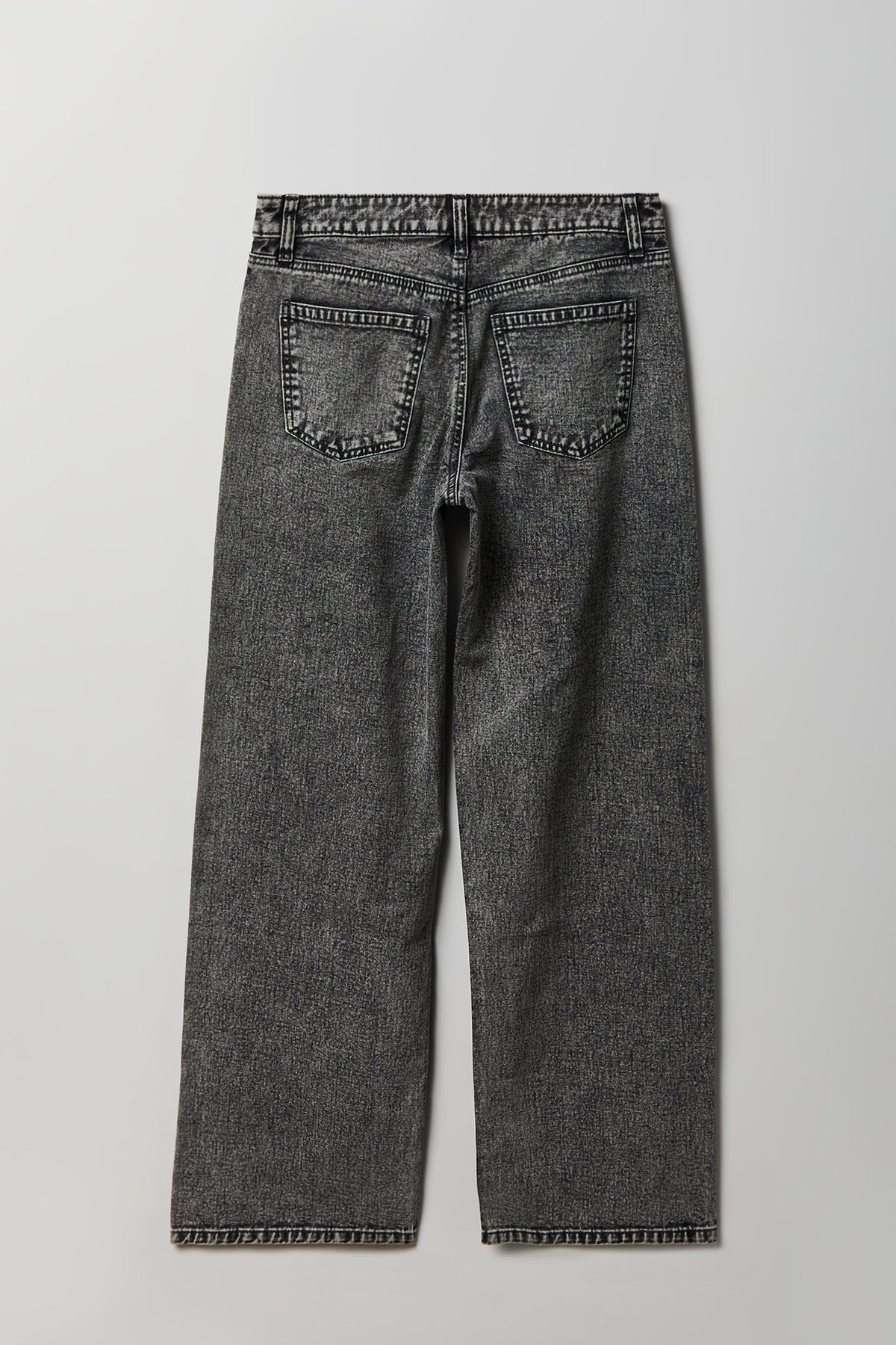 Alt View 2. Brooklyn Low Rise Baggy Grey Jean - Charcoal