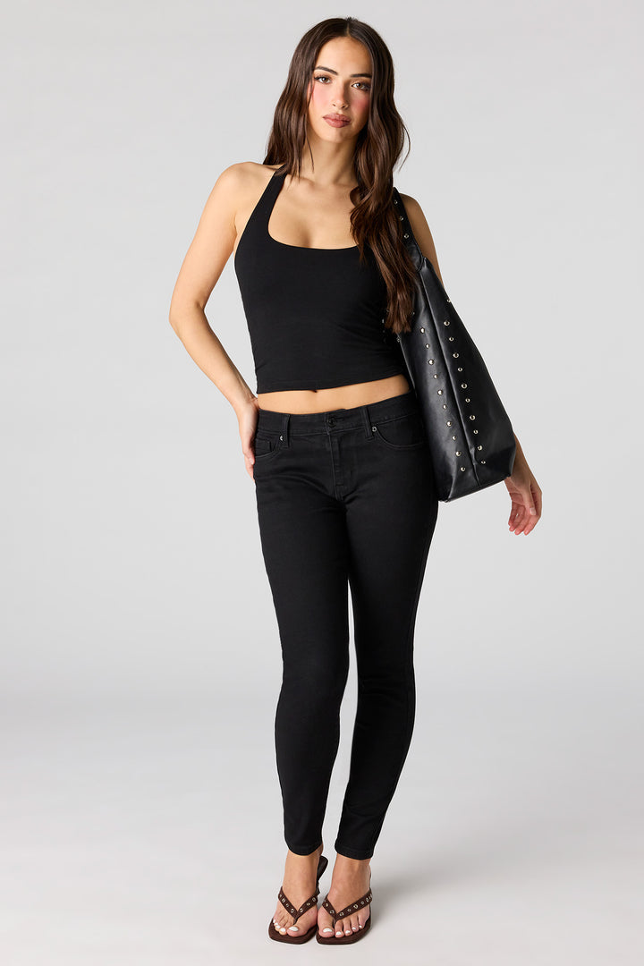 Low Rise Black Skinny Jean