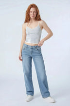 Low Rise Baggy Light Jean