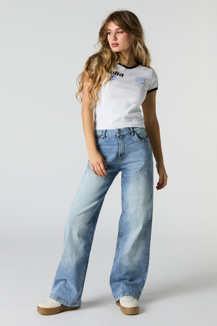 Curvy Stretch Wide Leg Jean