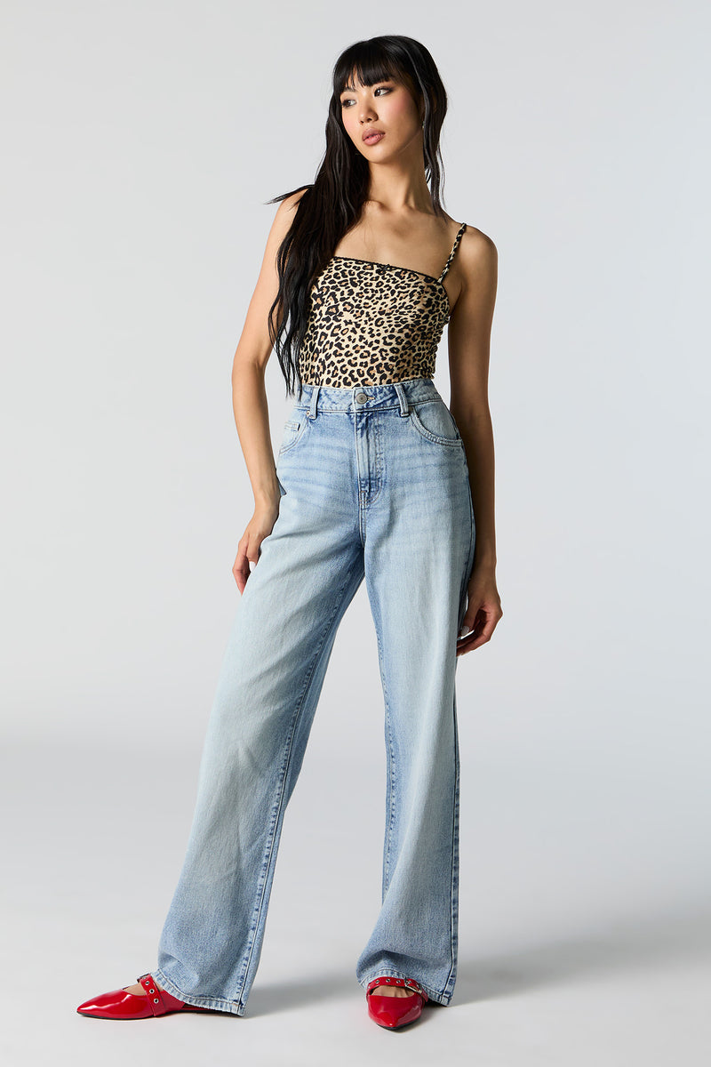 High Rise Wide Leg Jean