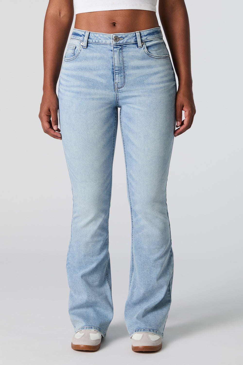 Austin Light Wash High Rise Flare Jean Austin Light Wash High Rise Flare Jean 2