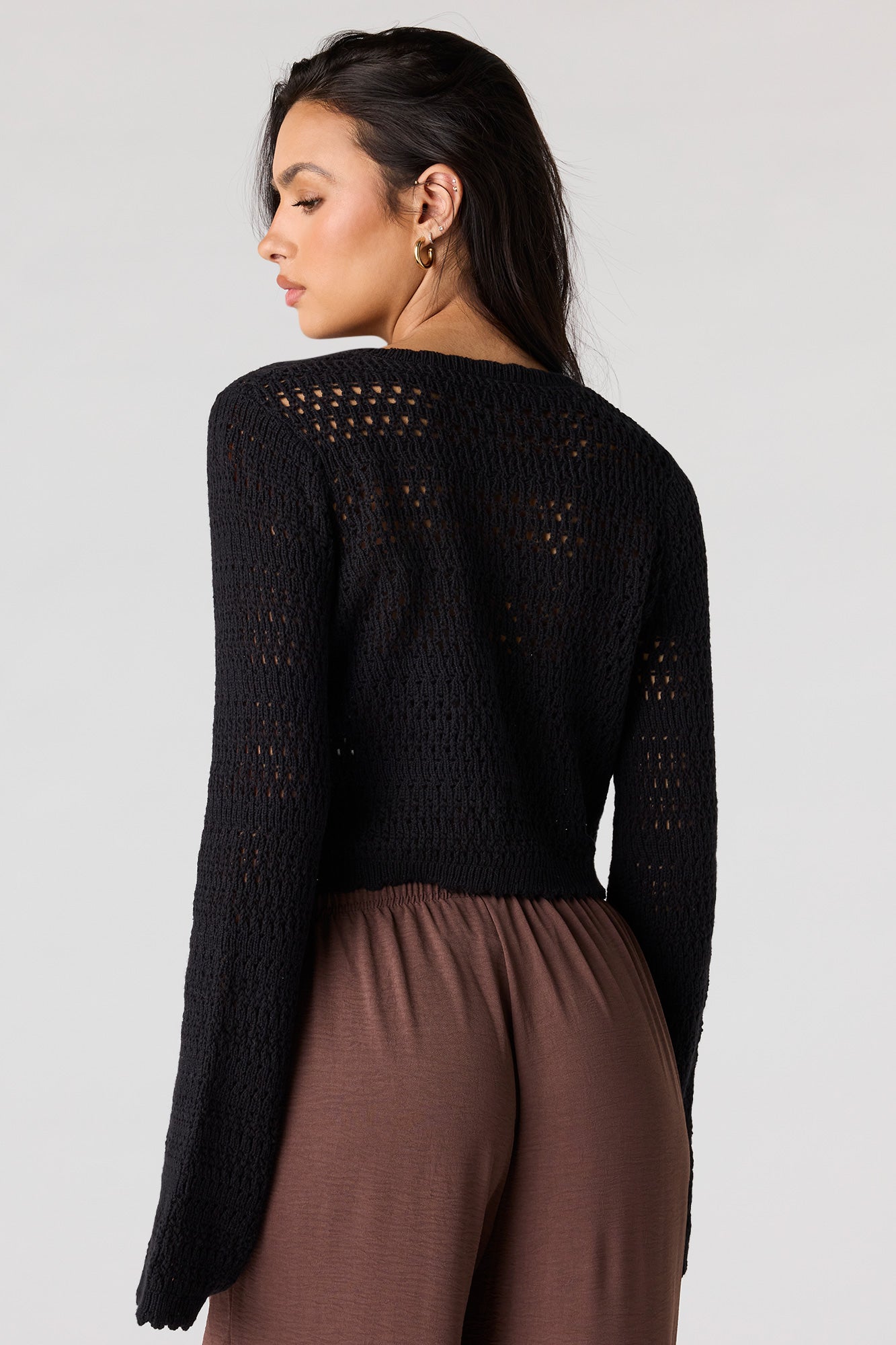 Crochet Tie-Front Swim Cover Up Top – Charlotte Russe