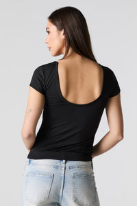 Contour Scoop Square Neck T-Shirt
