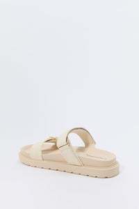 Status Print Buckle Sandal