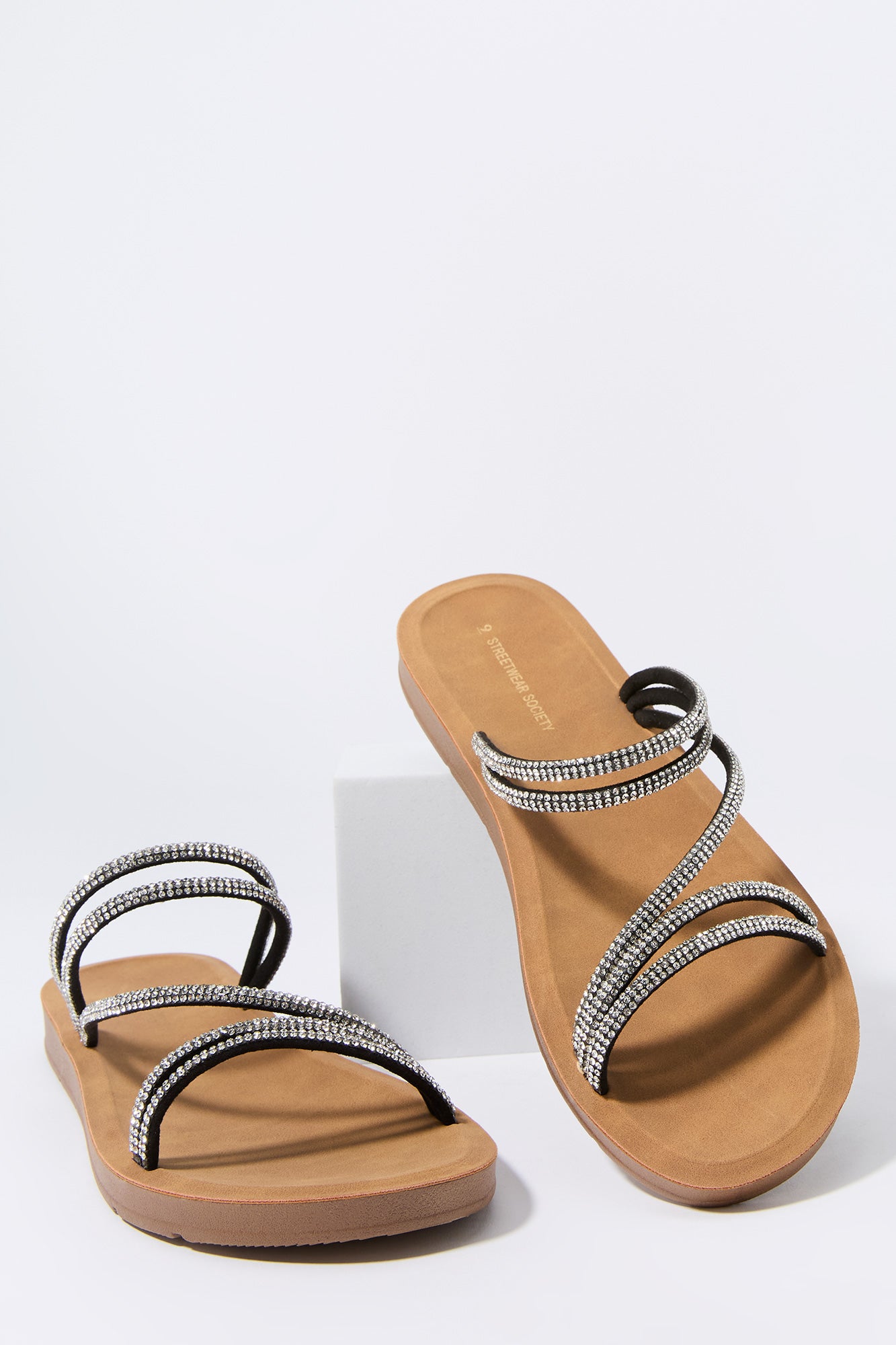 Rhinestone Strappy Sandal