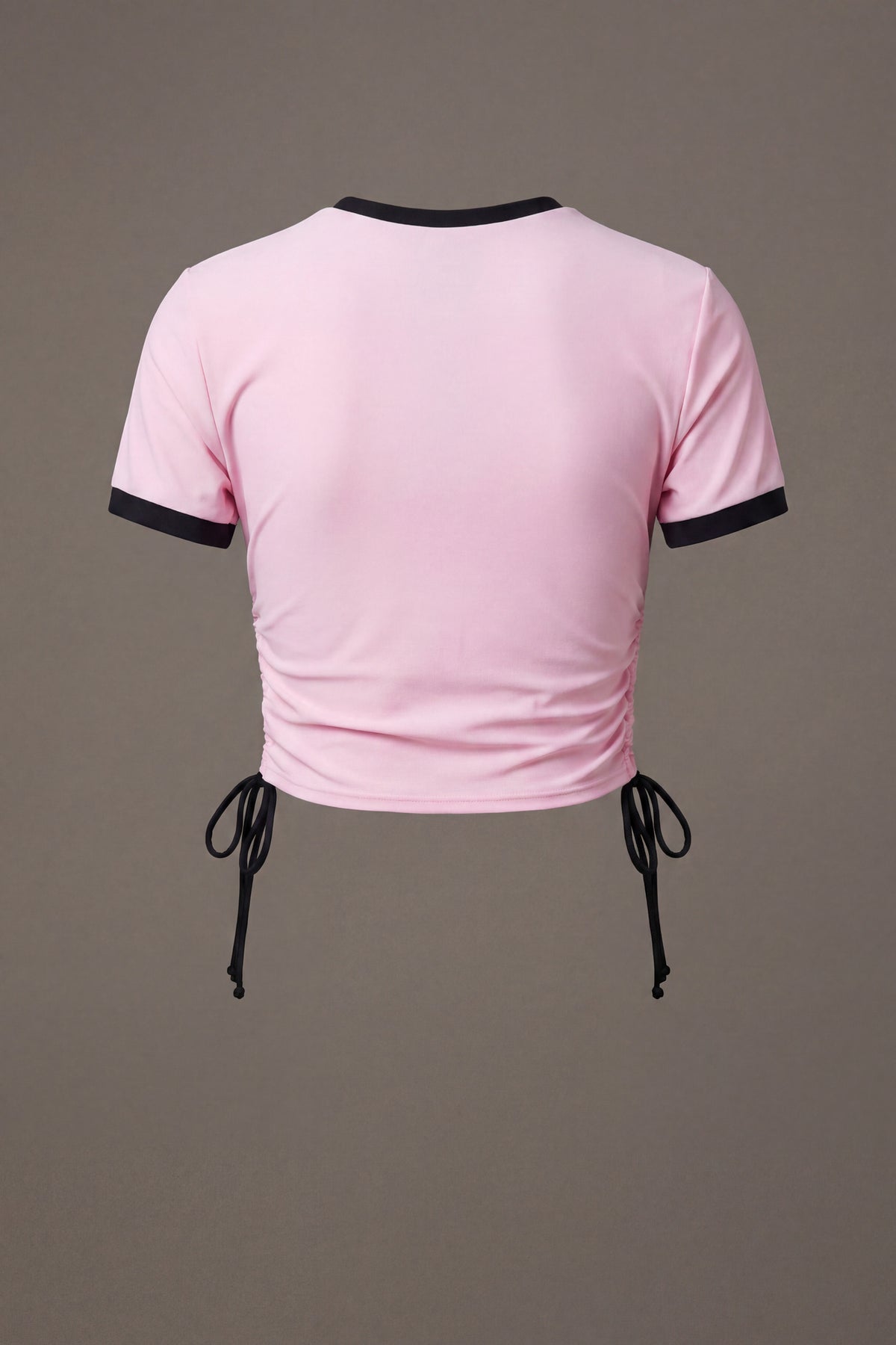 Alt View 3. Playboy Rhinestone Ruched Swim Top - Light Pink