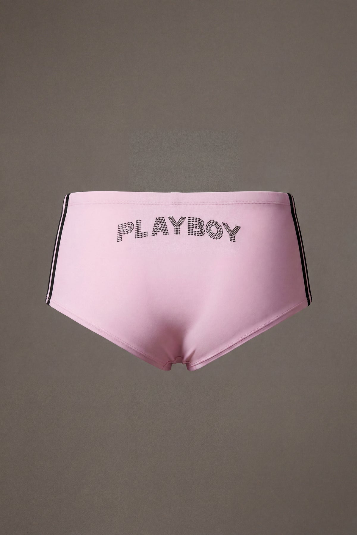 Alt View 2. Playboy Rhinestone Cheeky Bikini Bottom - Light Pink