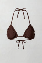 Ruffle Triangle Bikini Top