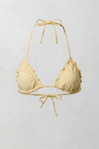 Ruffle Triangle Bikini Top