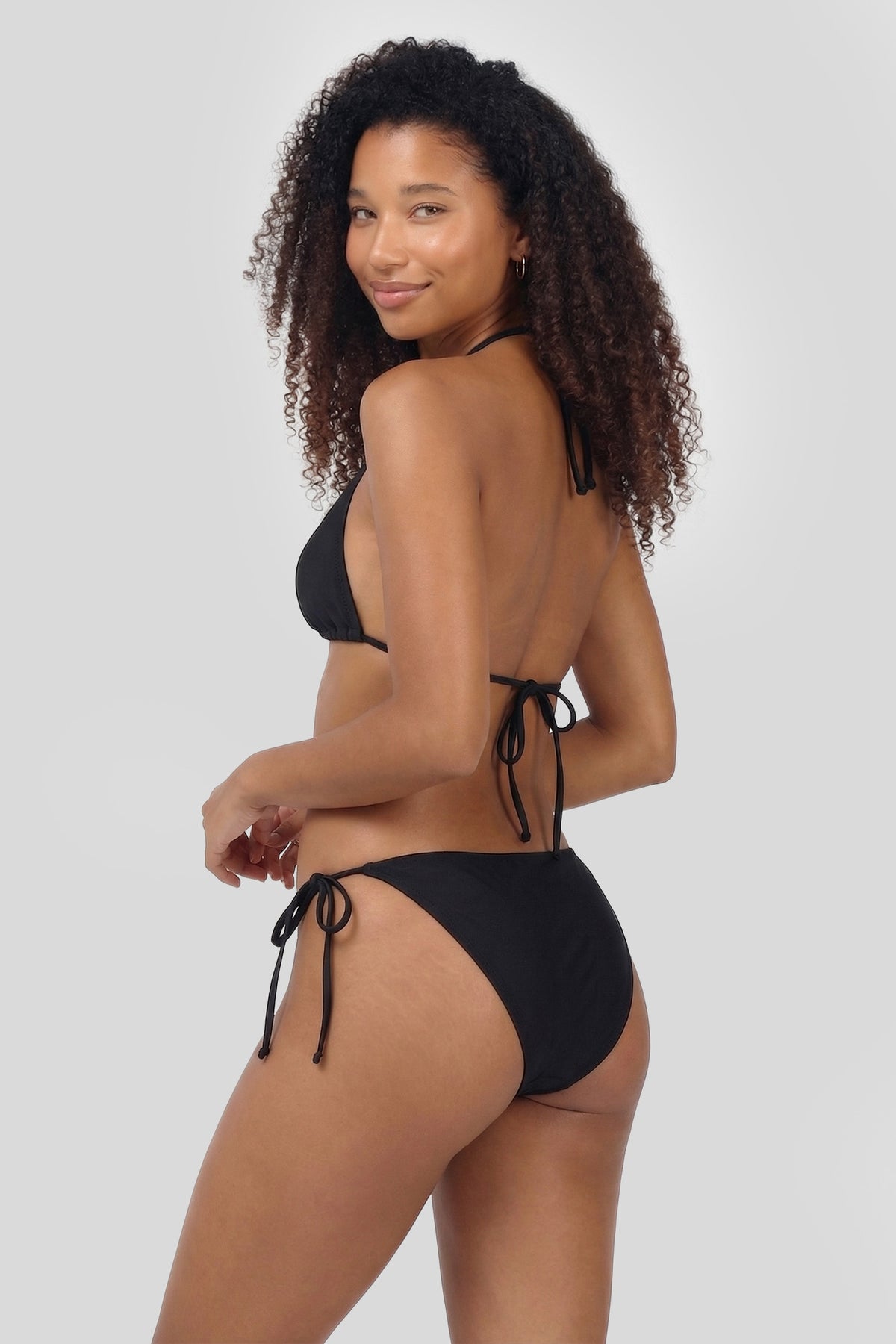 Alt View 2. Triangle Bikini Top - Black
