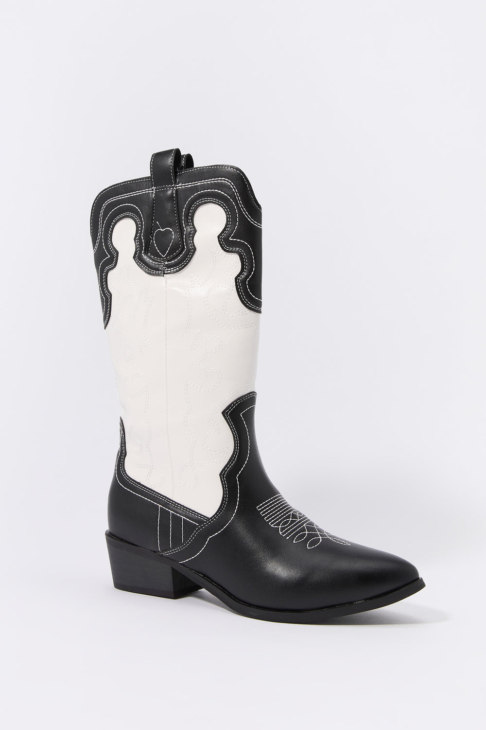 Black and White Cowboy Boot Black and White Cowboy Boot 2