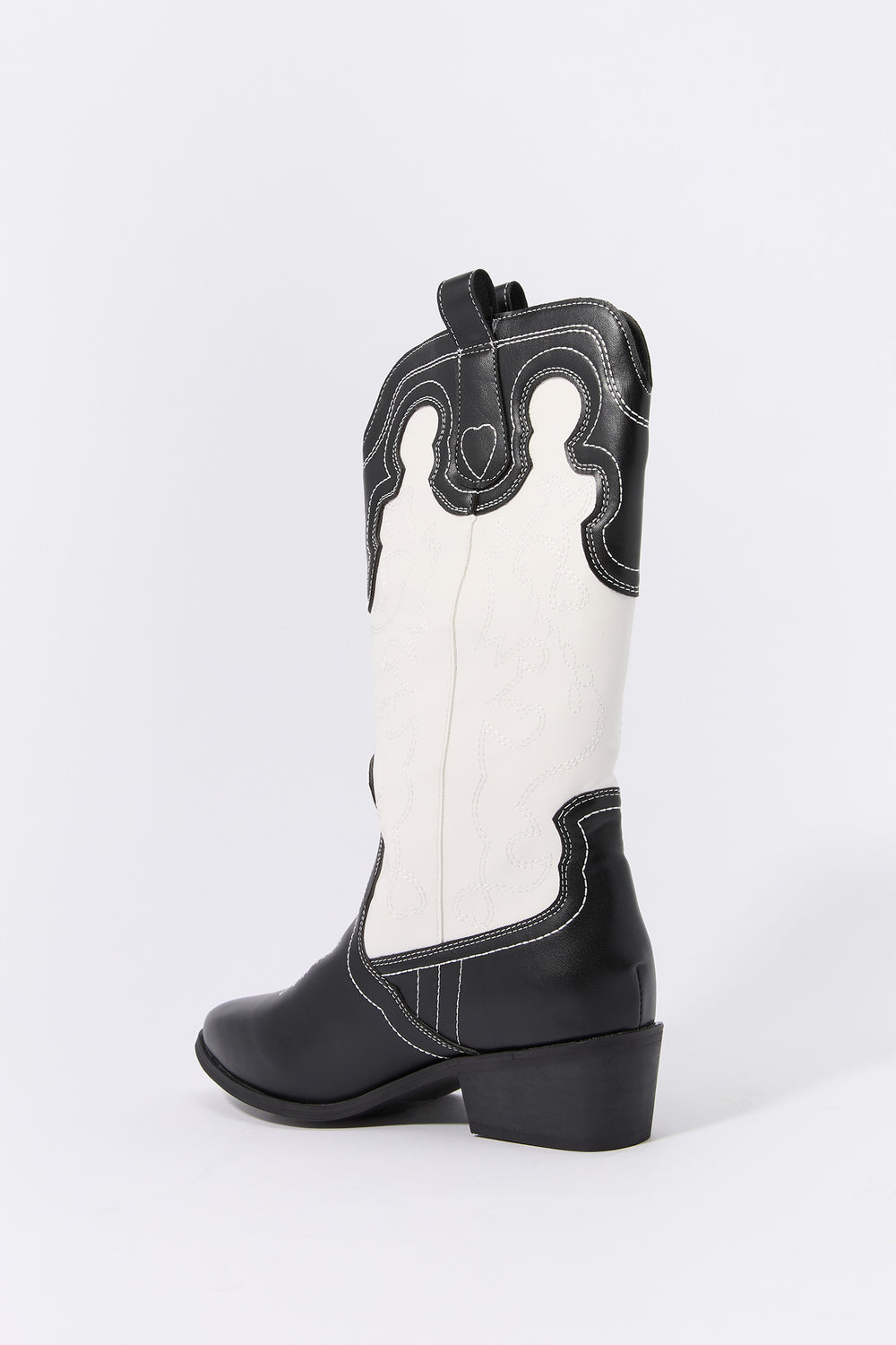 Black and White Cowboy Boot Black and White Cowboy Boot 3