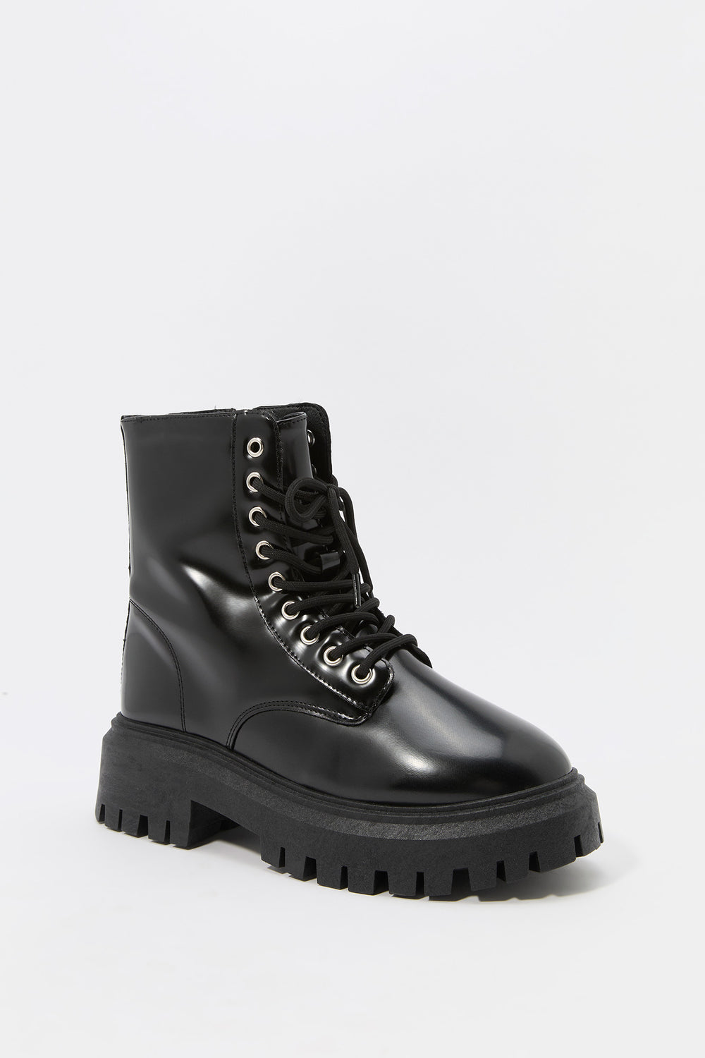 Faux Leather Platform Boot Faux Leather Platform Boot 6