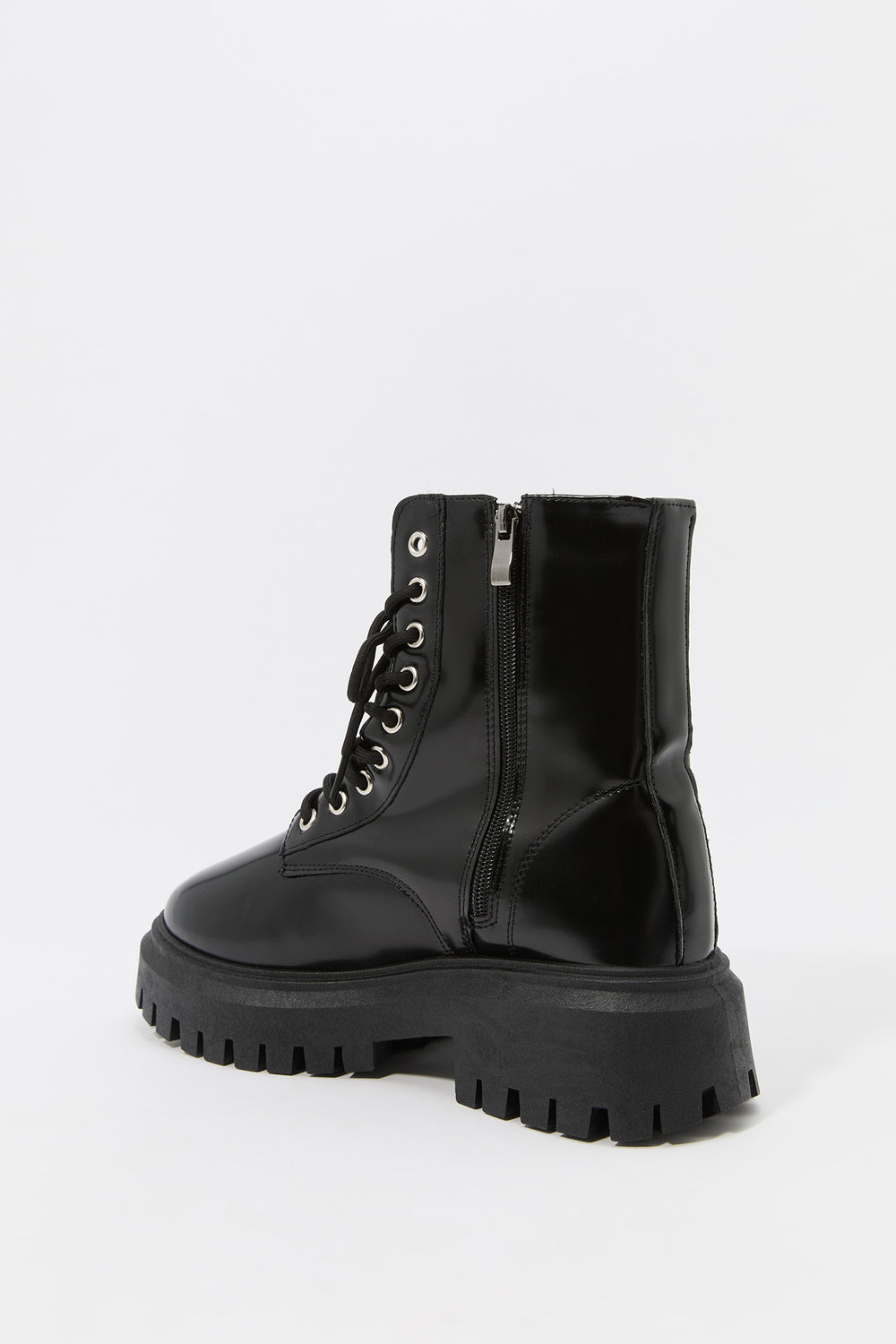 Faux Leather Platform Boot Faux Leather Platform Boot 7