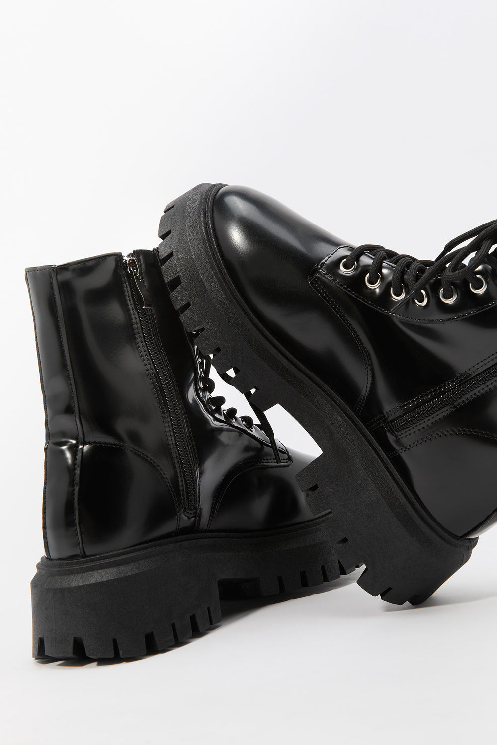 Faux Leather Platform Boot Faux Leather Platform Boot 8