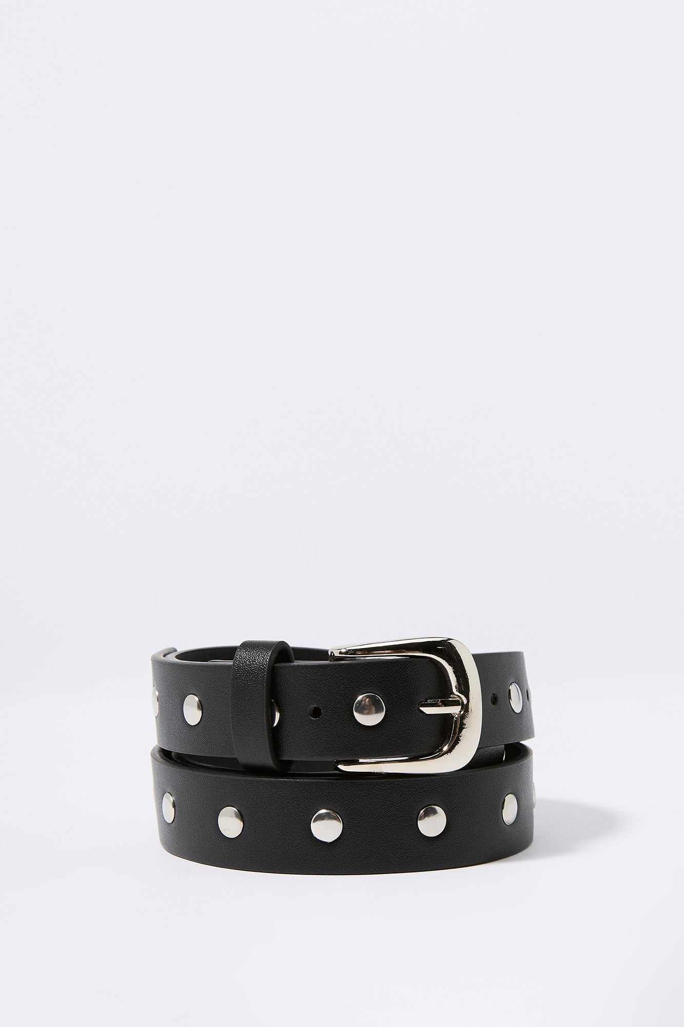 Studded Faux Leather Belt