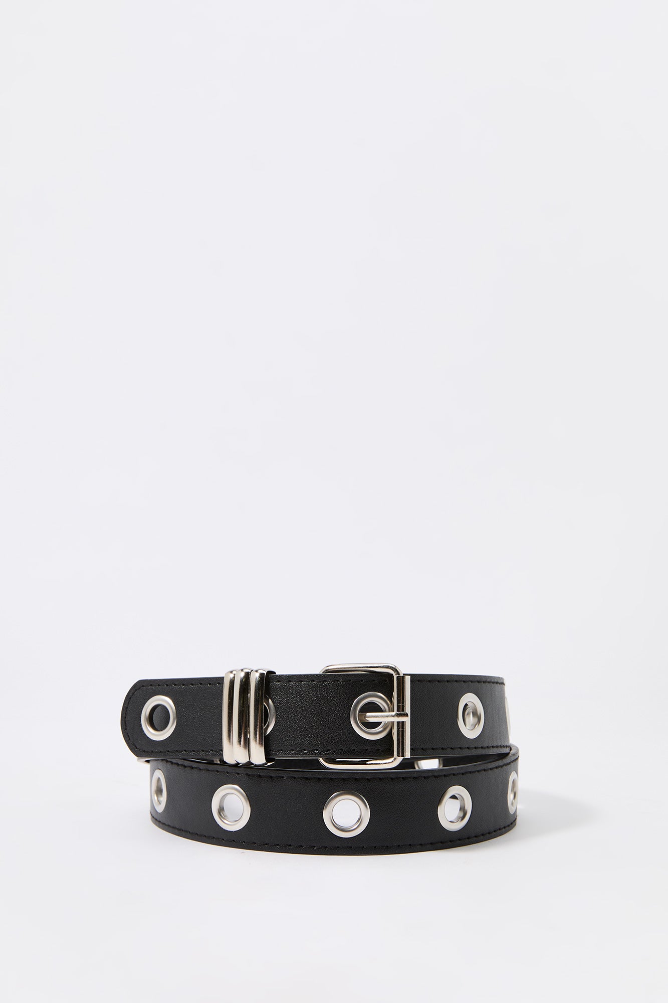 Layered Cross Chain Grommet Belt