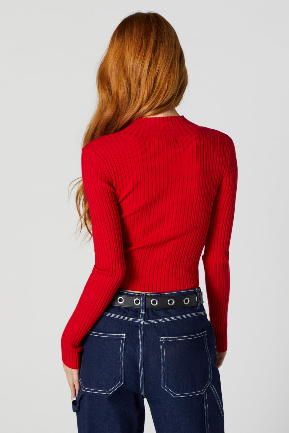 Ribbed Knit Mock Neck Sweater Ribbed Knit Mock Neck Sweater 11