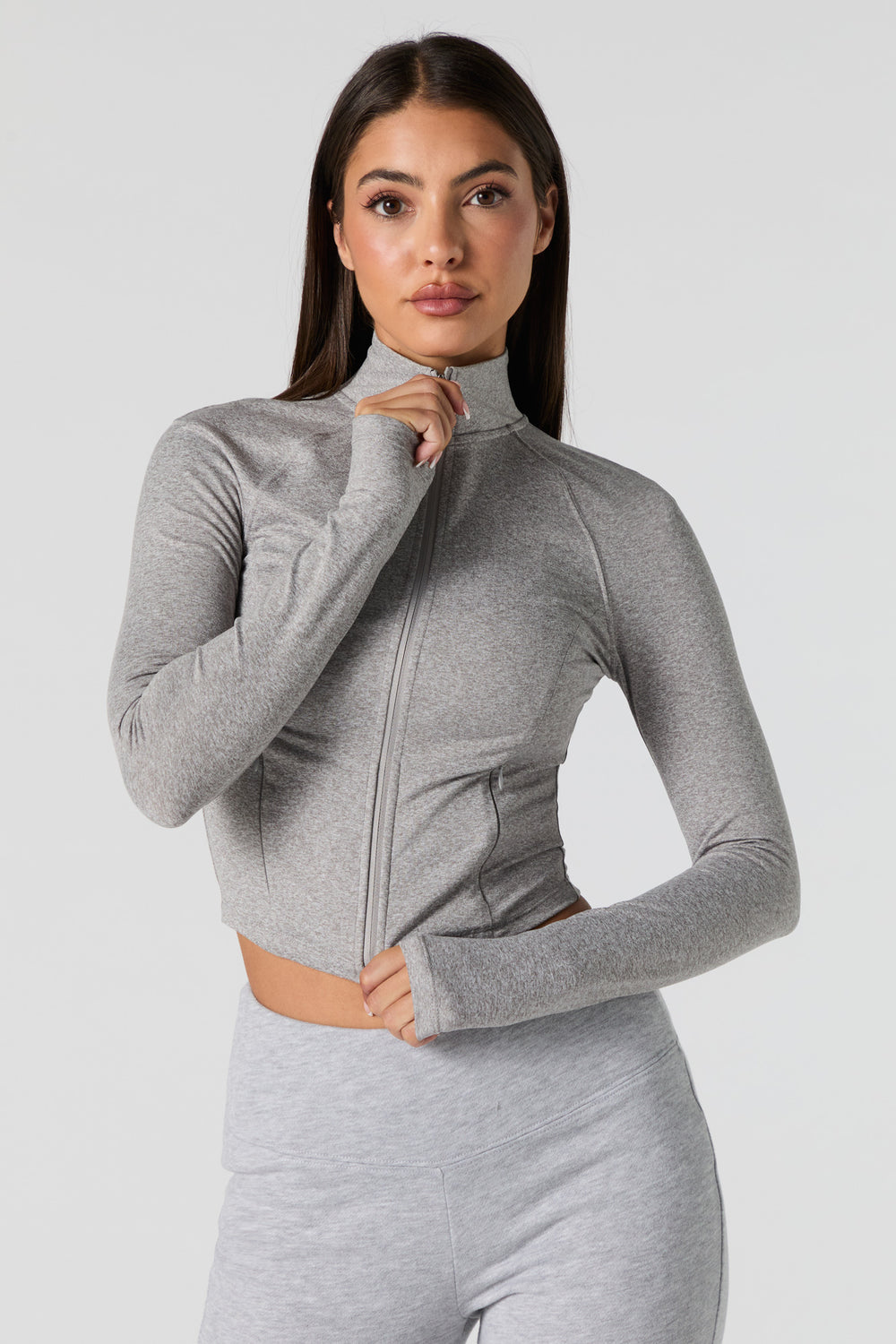 Active Mock Zip-Up Long Sleeve Top Active Mock Zip-Up Long Sleeve Top 8