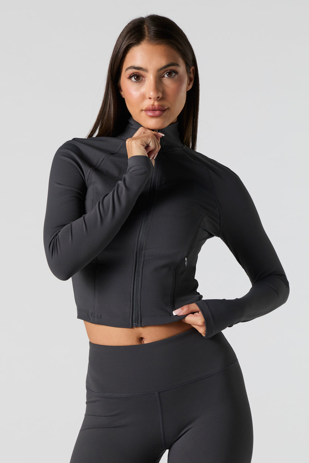 Active Mock Zip-Up Long Sleeve Top Active Mock Zip-Up Long Sleeve Top 11