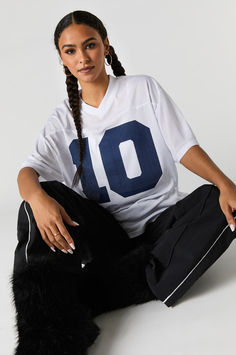 Graphic Mesh Football Jersey