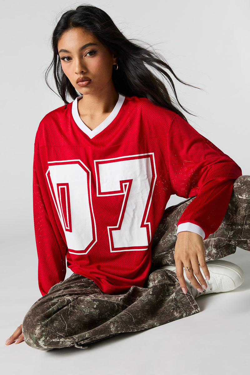 Graphic Mesh Long Sleeve Jersey