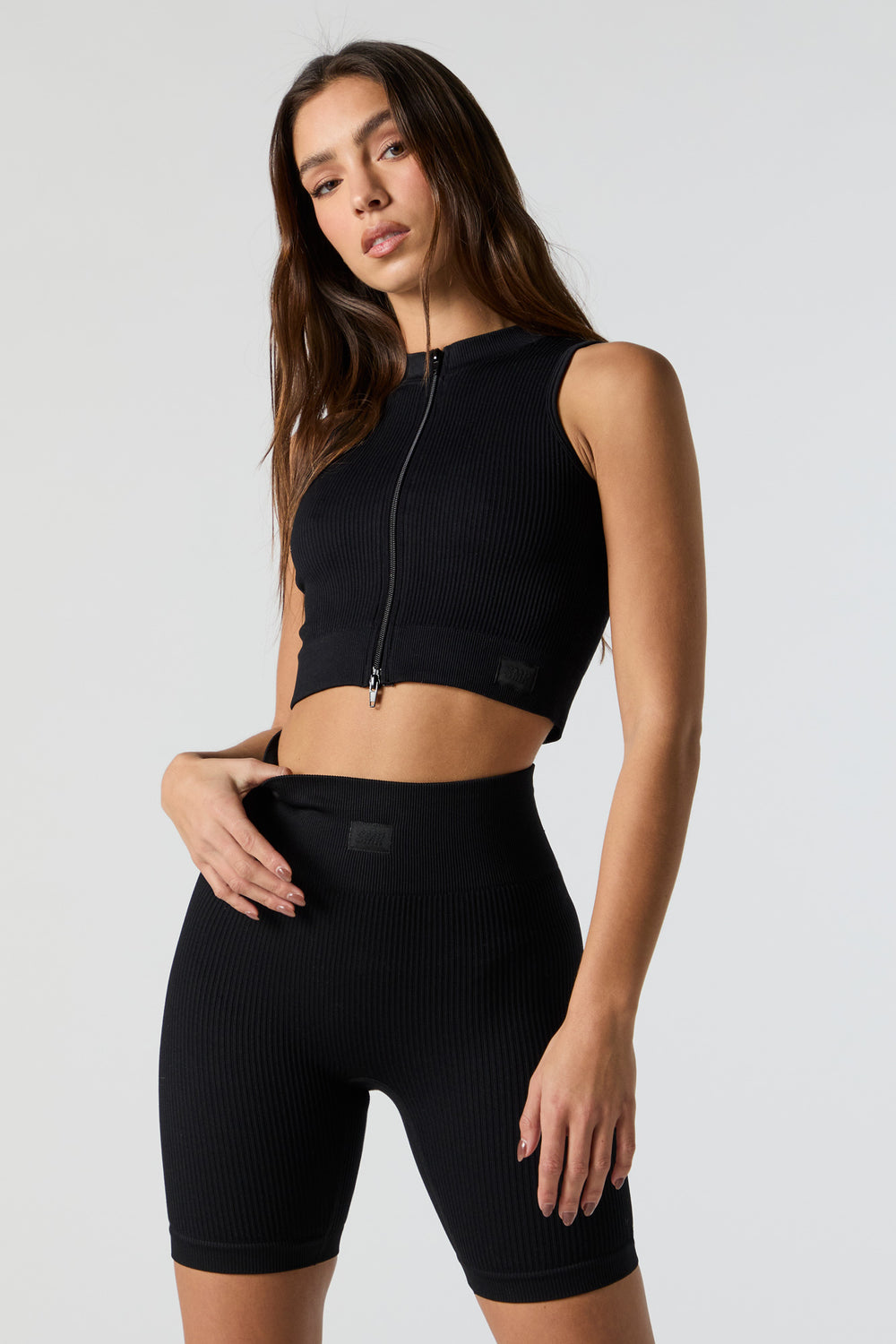 Sommer Ray Seamless Ribbed Zip-Up Tank Sommer Ray Seamless Ribbed Zip-Up Tank 5