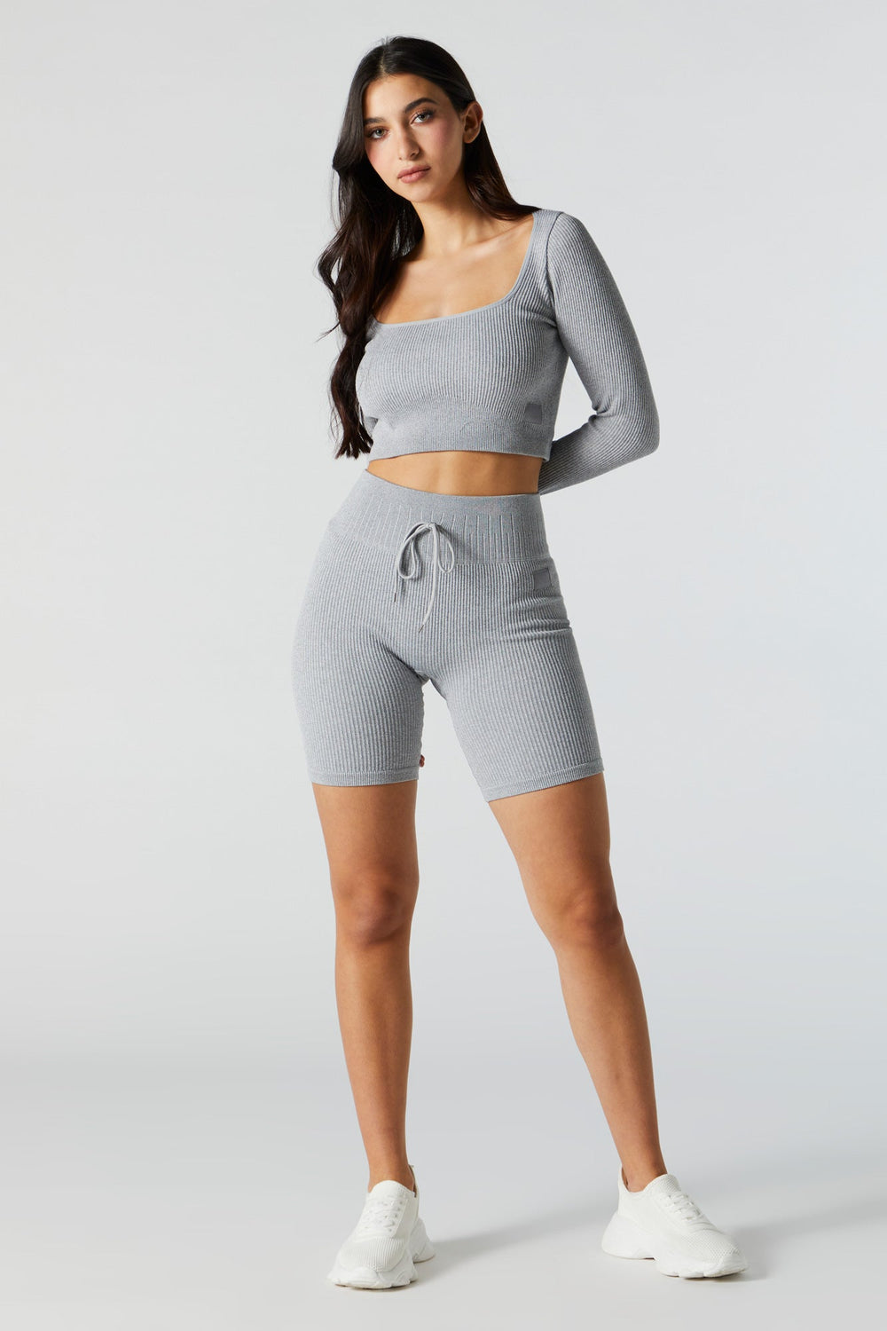 Grey Sommer Ray Active Seamless Long Sleeve Top Grey Sommer Ray Active Seamless Long Sleeve Top 3