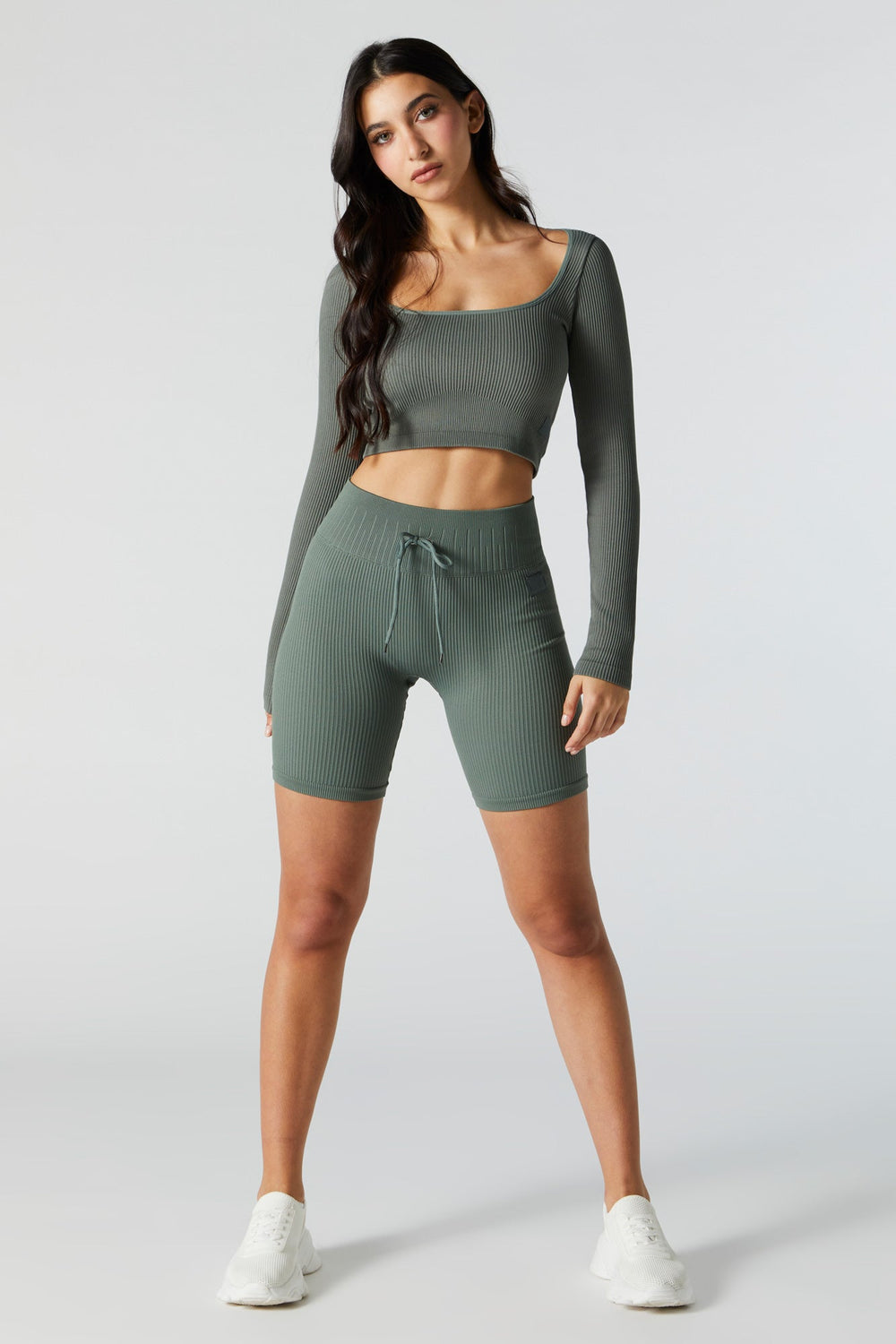 Green Sommer Ray Active Seamless Long Sleeve Top Green Sommer Ray Active Seamless Long Sleeve Top 3