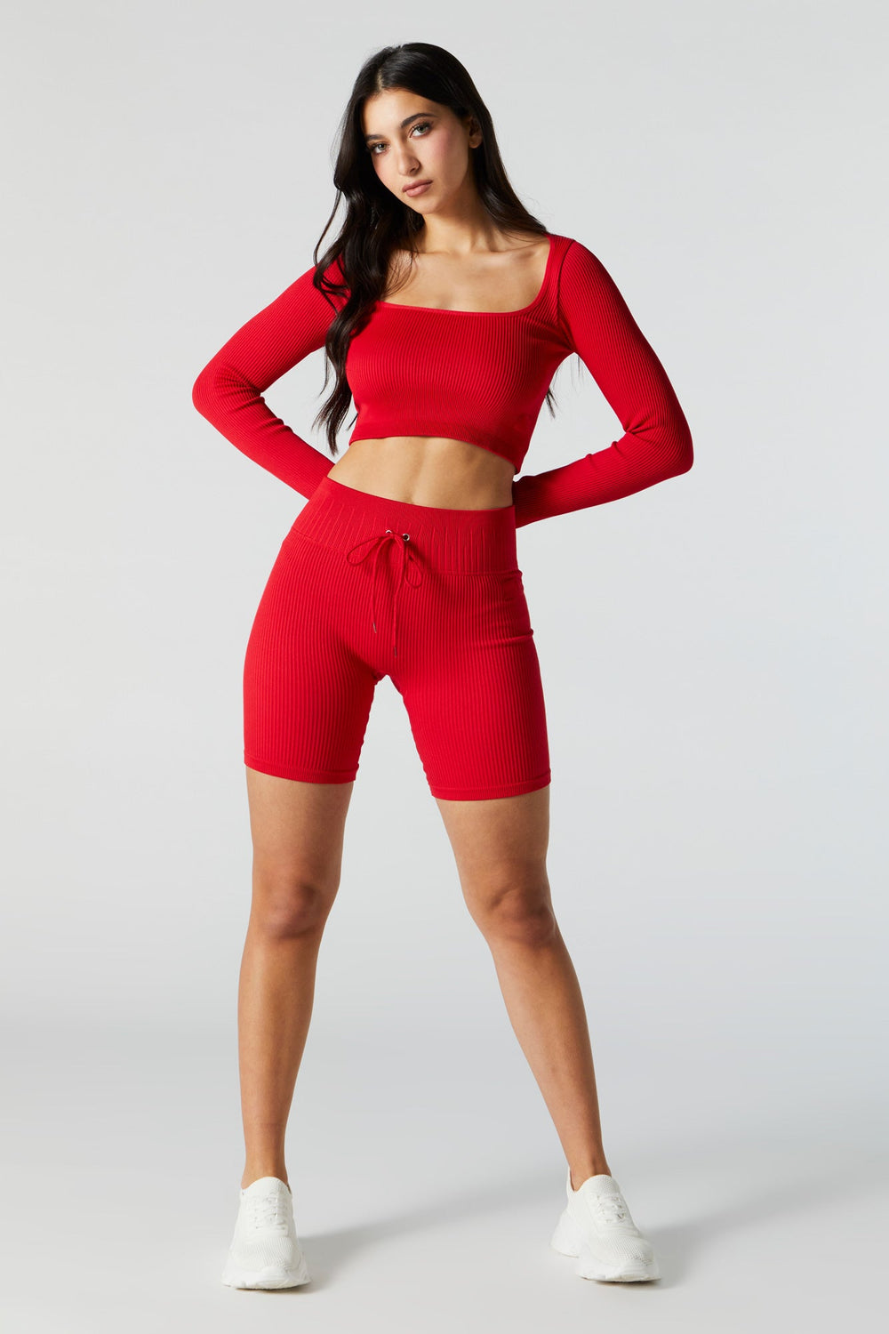 Red Sommer Ray Active Seamless Long Sleeve Top Red Sommer Ray Active Seamless Long Sleeve Top 3