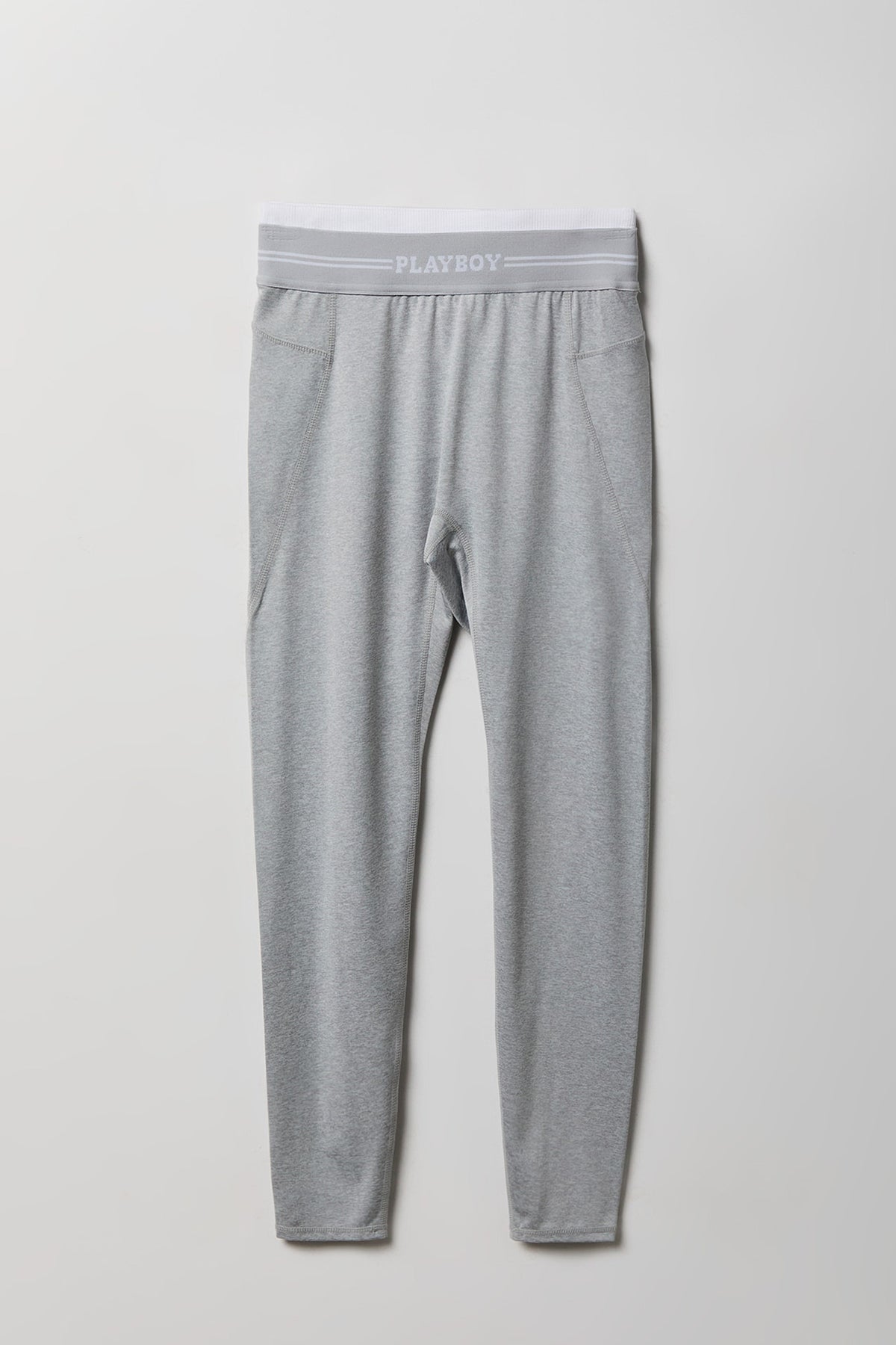 Alt View 4. Playboy Active High Density Legging - Heather Grey