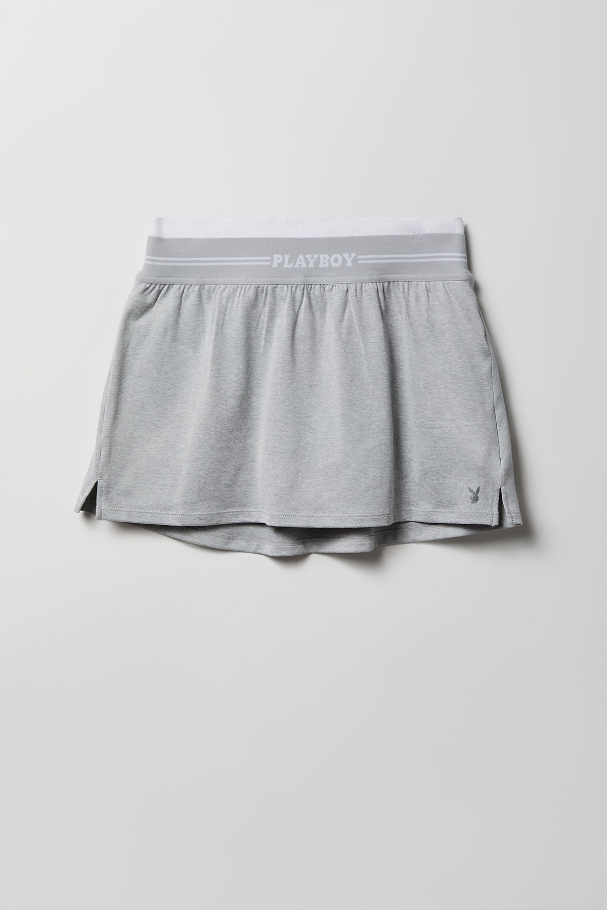 Alt View 4. Playboy Active High Density Skort - Heather Grey