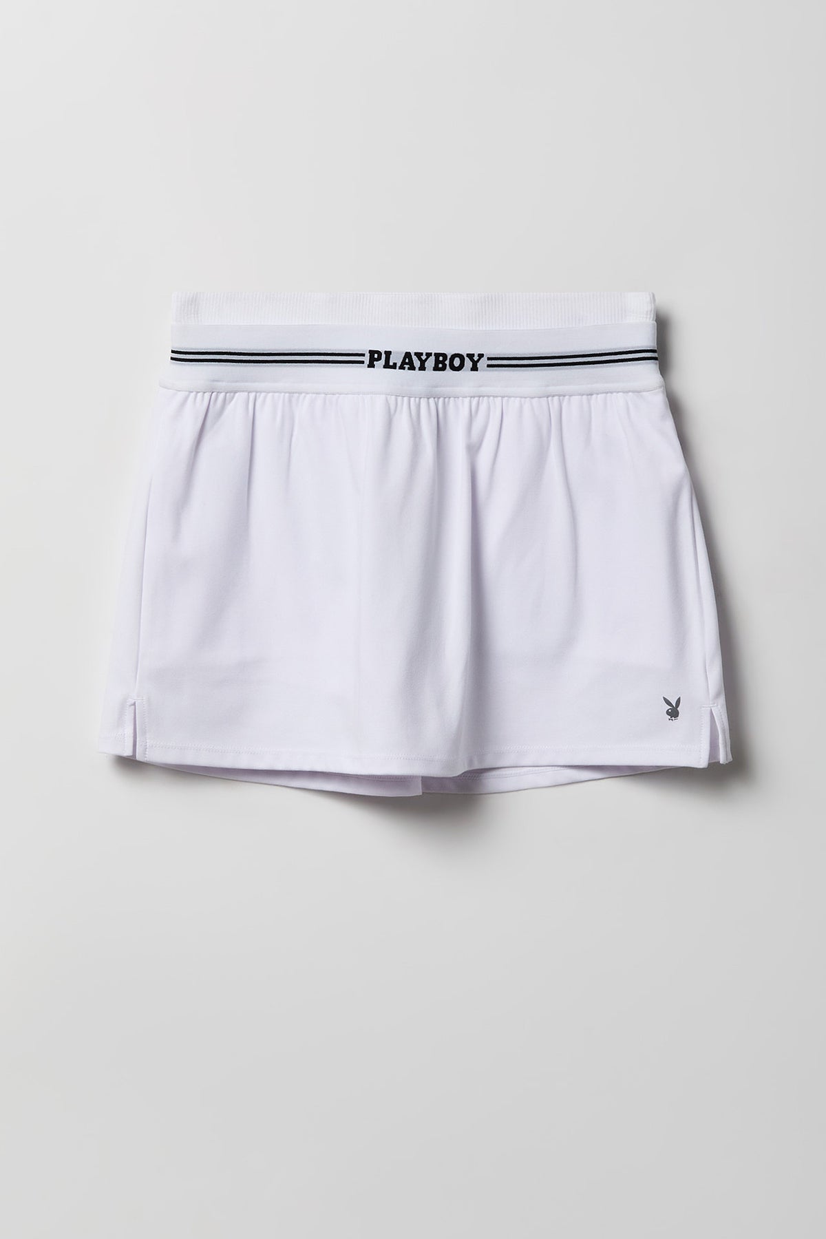 Alt View 4. Playboy Active High Density Skort - White