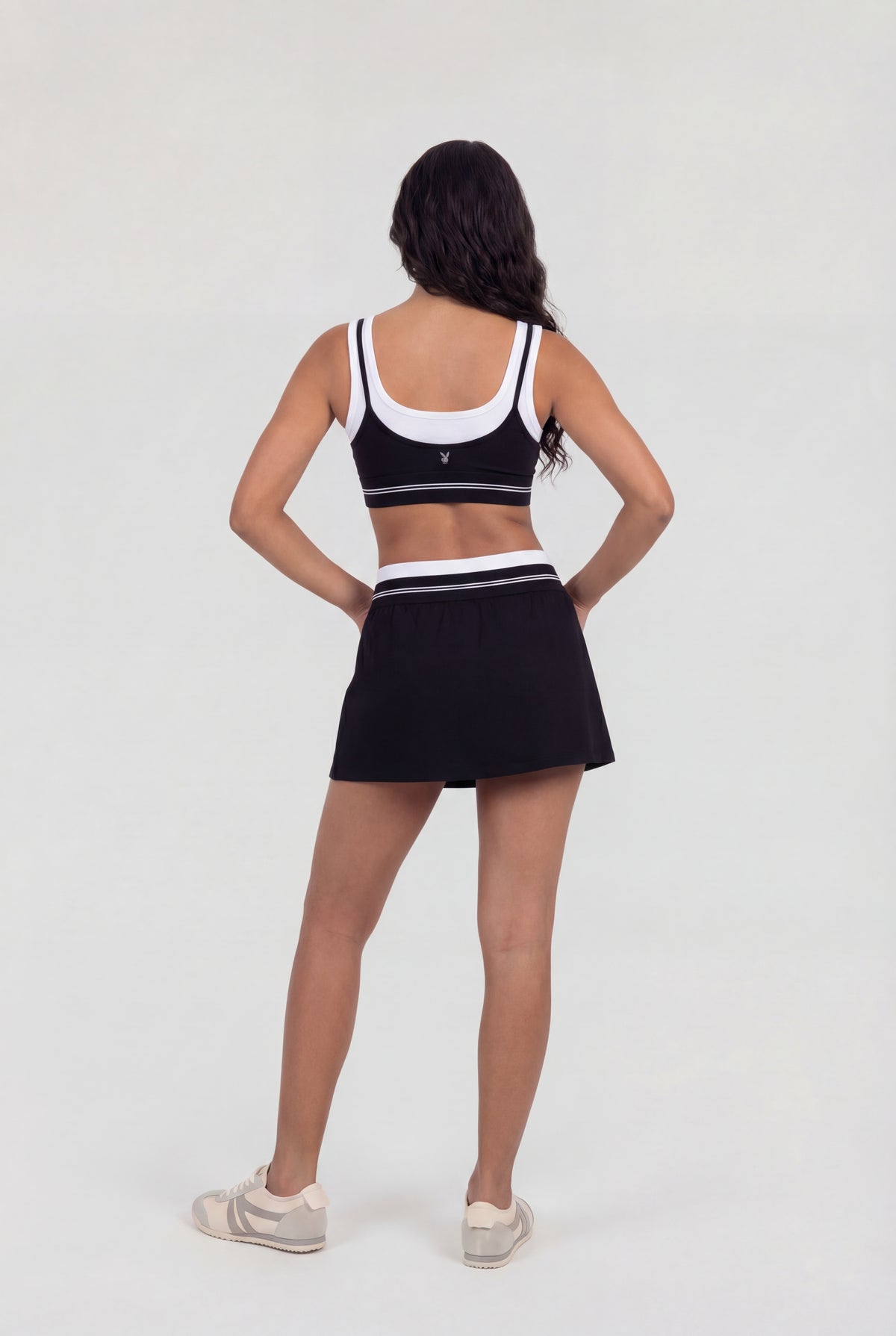 Alt View 3. Playboy Active High Density Skort - Black