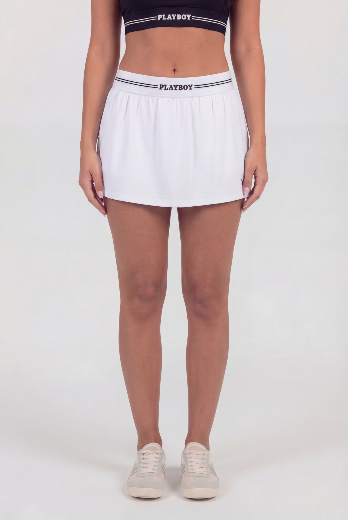 Alt View 2. Playboy Active High Density Skort - White
