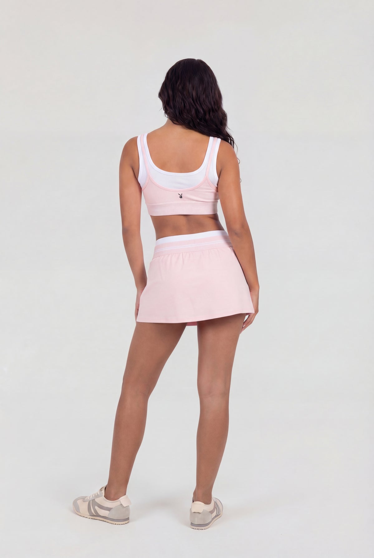 Alt View 3. Playboy Active High Density Skort - Light Pink