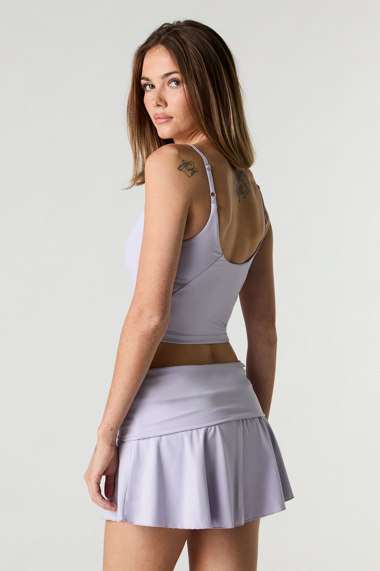 Active Foldover Waist Mini Skort with Pockets – Charlotte Russe