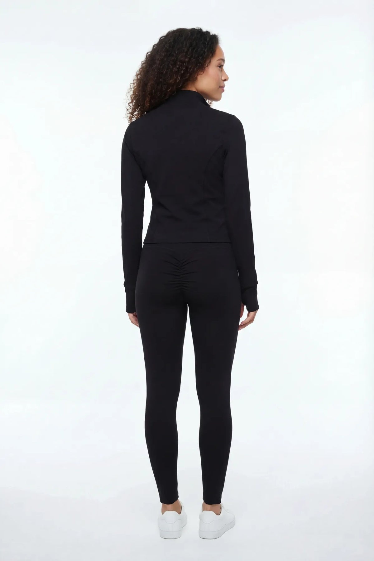 Alt View 3. Active High Density Scrunch Legging - Black