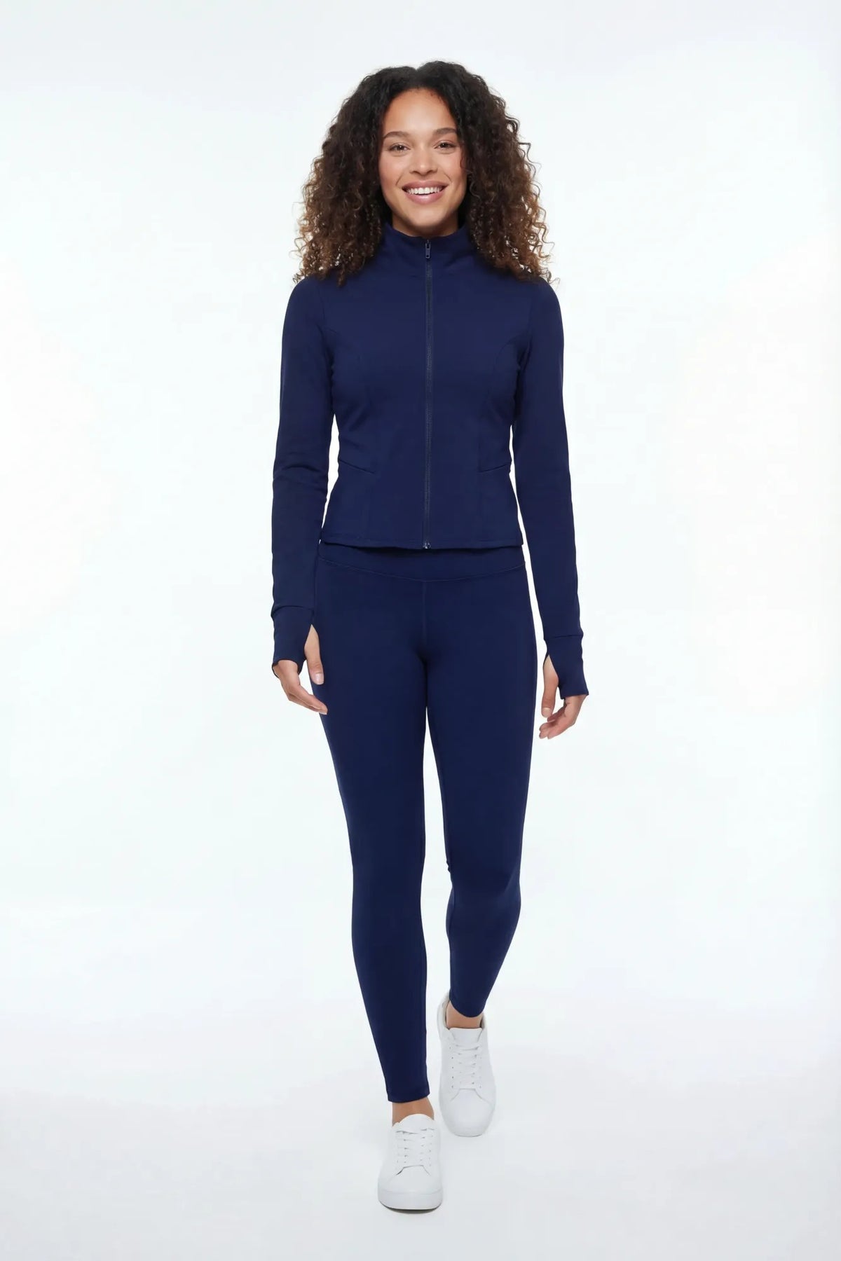 Active High Density Scrunch Legging - Navy