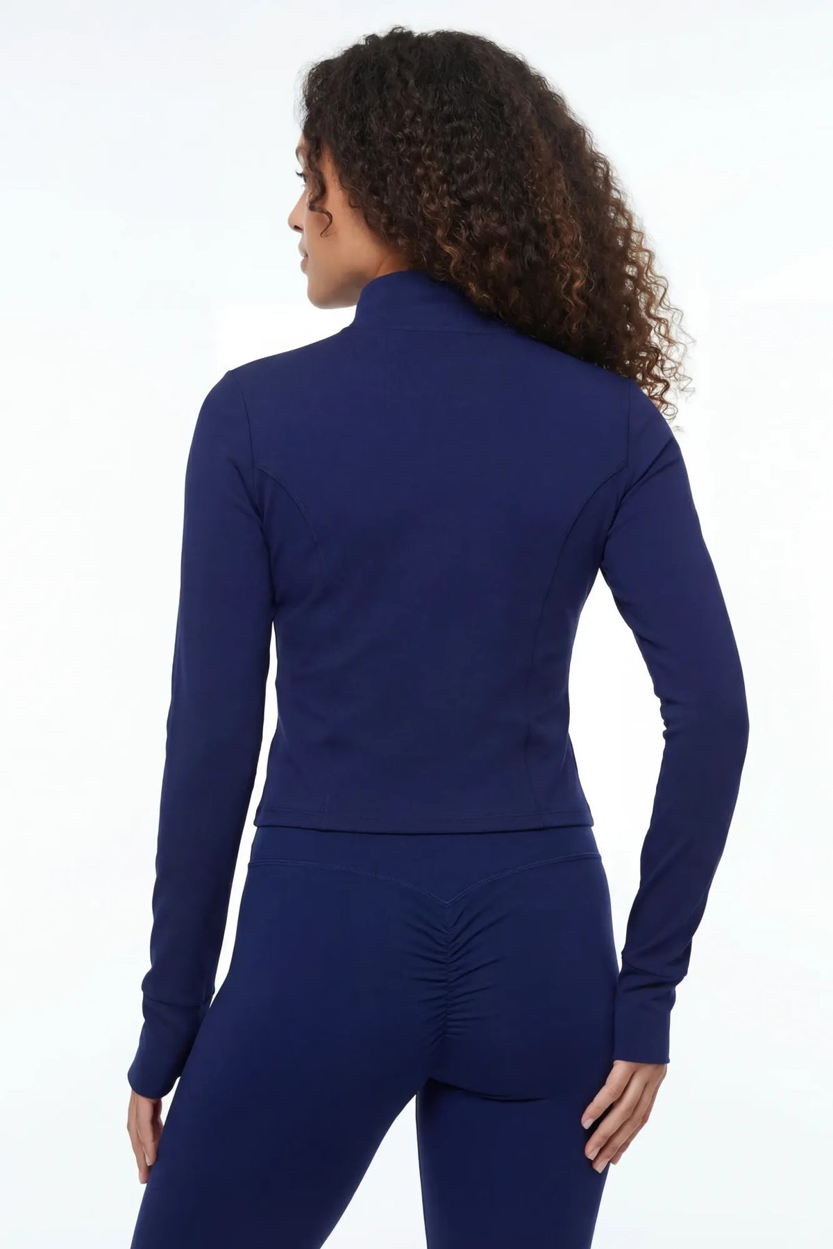 Alt View 3. Active High Density Scrunch Legging - Navy