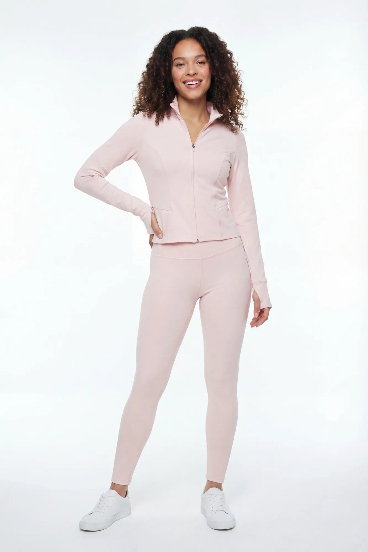 Active High Density Scrunch Legging - Light Pink