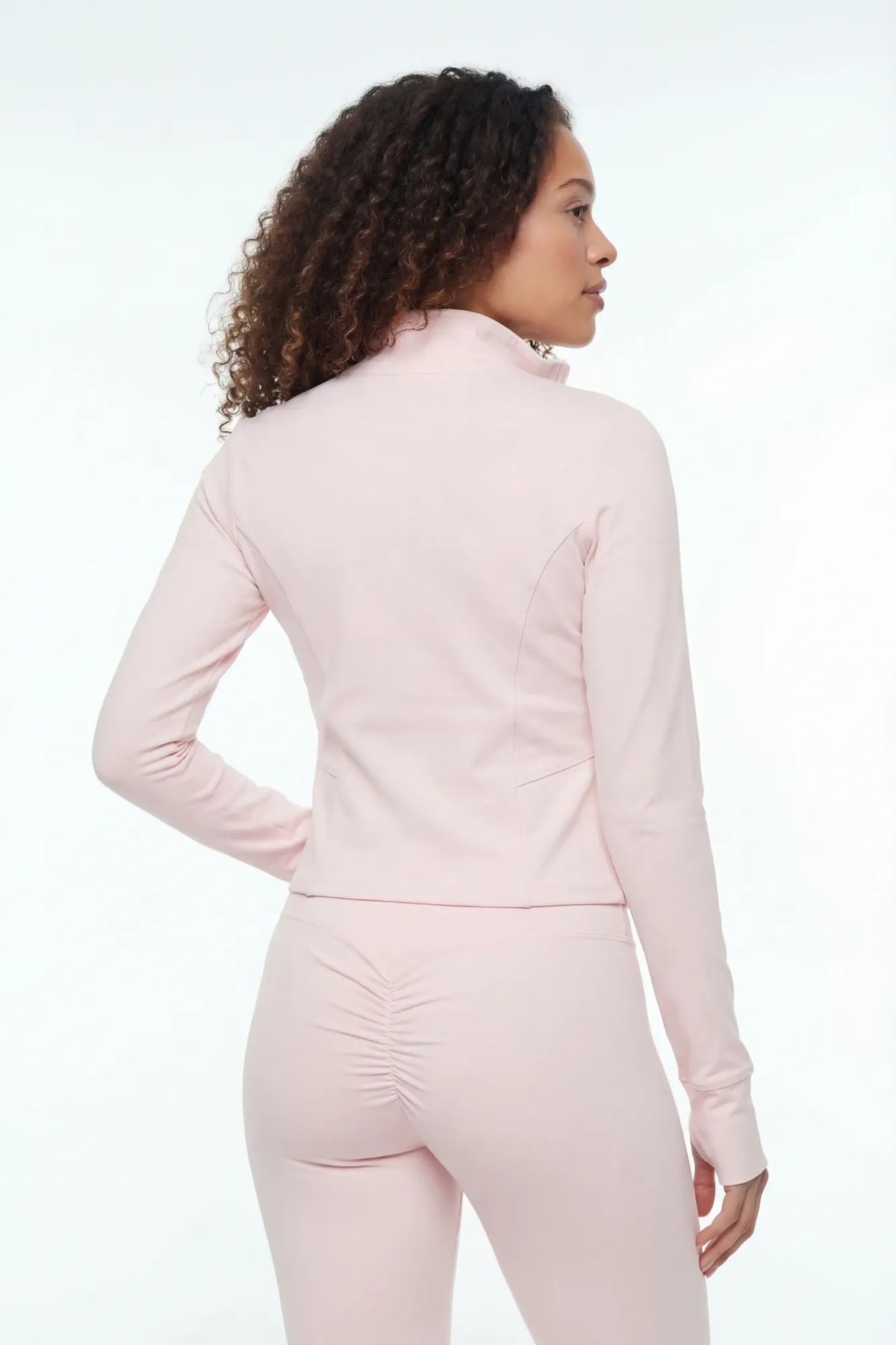 Alt View 2. Active High Density Scrunch Legging - Light Pink