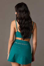 Playboy Active High Density Rhinestone Skort
