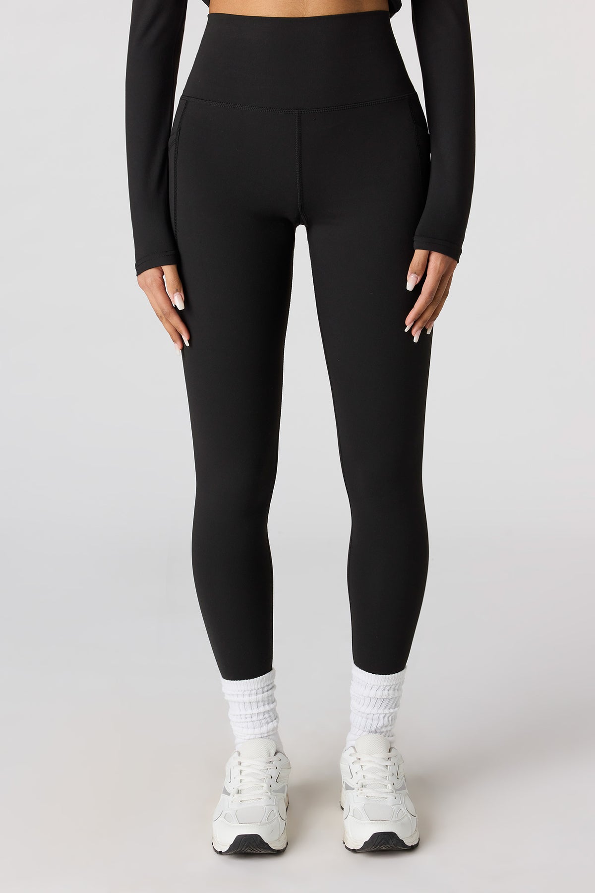 Alt View 7. Active High Density Side Pocket Legging - Pink
