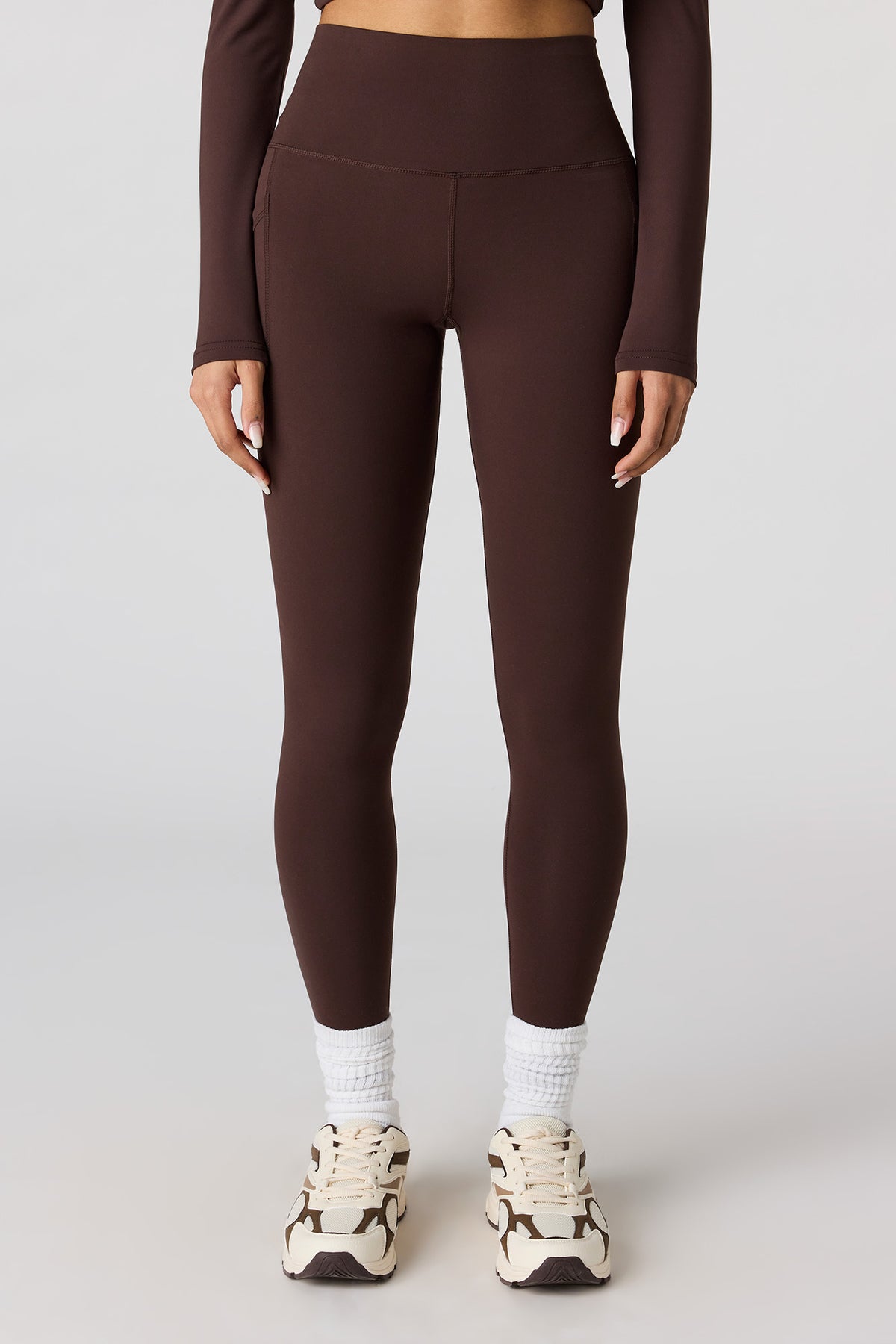 Alt View 11. Active High Density Side Pocket Legging - Pink